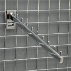 SÍŤ 5 vodopád, 9 kolíčků, délka 400 mm, sklon 15°, chrom