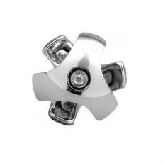 BLOCK 25, spojka třícestná levá SX, chrom