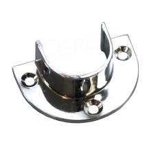 BLOCK 25, koncovka půlkruh na stěnu, tenká (ZAMAK)