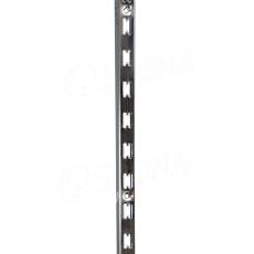 VARIANT stojina na stěnu motýl 25 x 30 mm, tloušťka materiálu 2 mm, délka 3000 mm, chrom