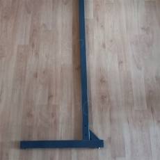 VARIANT stojina samostojná 30 x 50 mm, délka 2448 mm, 1 x 8 mm, šedá RAL