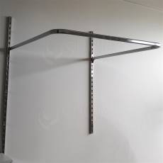 VARIANT U-držák převlékací kabinky, 1000 x 1000 mm, chrom