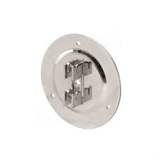 ROTO, kruhový úchyt stojiny na zeď, chrom