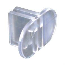 ALIAS, úchyt panelu do dvojité stojiny středový, transparentní