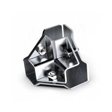 PRIMO 25, spojka vnější třícestná rohová, chrom