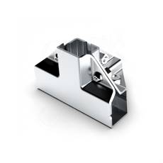 PRIMO 25, spojka vnější čtyřcestná rohová, chrom