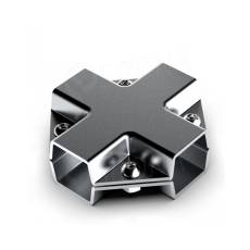 PRIMO 25, spojka vnější čtyřcestná plochá středová, chrom