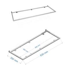SCACCO MATTO 8350C, držák police 630 x 350 mm, chrom