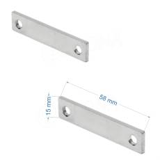 SCACCO MATTO 8395, úchyt panelu do rámu, chrom