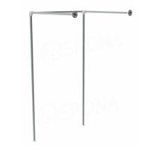 IDROSHOP, KIT 10 modul pro převlékací kabinku, šířka 100 cm, výška 220 cm, pozink