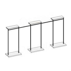 CUADRO, KIT 05A, 3180 x 1460 x 400 mm, antracit, bílé police