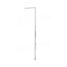 CUADRO, 9601A, stojina L s otvory, 1780 x 310 mm, chrom