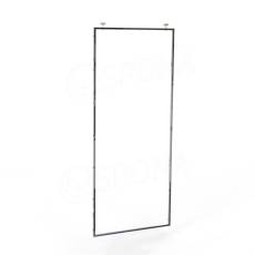 CUADRO, 9635B pojízdný rám 942 x 2200 mm, s úchyty do kolejnice, chrom