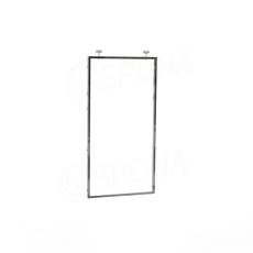 CUADRO, 9636A pojízdný rám 642 x 1180 mm, s úchyty do kolejnice, chrom