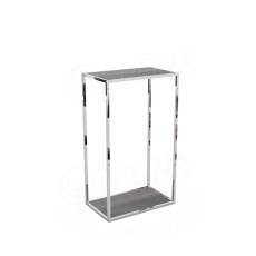 CUADRO, 9683A, rám police na stěnu 442 x 392 x 1100 mm, chrom