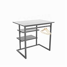 TRIPLO, 9381B KIT stolek s policemi, 90 x 60 cm, výška 90 cm, matná šedá