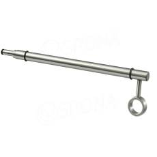 SLOTTY 30, držák skleněné police s úchytem na věšákovou tyč, 360 mm, satin