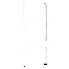 ROUND, stojina rozpěrná, výška 3000 mm, bílá