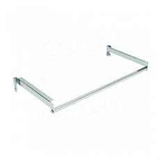 SUSPANCE, pár držáků polic s věšákovou tyčí, 900 x 350 mm, chrom