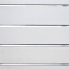 SLAT drážkový panel terminal 120 x 120 cm, 11 drážek, rozteč 10 cm, bez insertů, bílá teplá