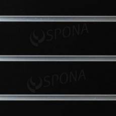 SLAT drážkový panel 120 x 240 cm, 15 drážek, rozteč 15 cm, bez insertů, černý