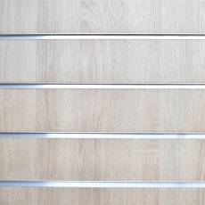 SLAT drážkový panel 120 x 240 cm, 15 drážek, rozteč 15 cm, bez insertů, dub bardolino