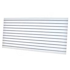 SLAT ARK drážkový panel 240 x 120 cm, 11 drážek, rozteč 10 cm, bez insertů, bílý