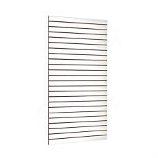 SLAT drážkový panel SLIM 120 x 240 cm, tloušťka 13,8 mm, 23 drážek, rozteč 10 cm, bílý