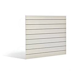 SLAT FIX drážkový panel 120 x 120 cm, 11 drážek, rozteč 10 cm, bez insertů, bílý