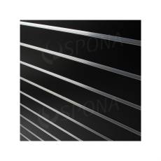 SLAT DREAM drážkový panel terminal 120,5 x 122 cm, 7 drážek, rozteč 15 cm, bez insertů, černý