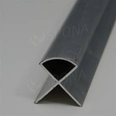 SLAT profil, rohový oblý spoj, délka 250 cm, hliník