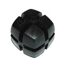 Kostka KUBIK 25 mm, pro sklo 4 mm, černá