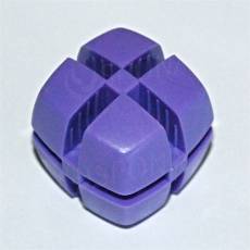 Kostka KUBIK 25 mm, pro sklo 4 mm, fialová