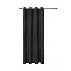 Závěs do převlékací kabinky, 140 x 250 cm, MONIKA, černý samet