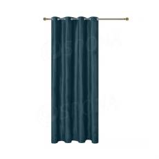 Závěs do převlékací kabinky, 140 x 250 cm, MONIKA, petrolejový samet