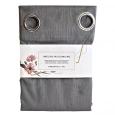 Závěs do převlékací kabinky, 140 x 250 cm, NATI, šedý