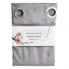 Závěs do převlékací kabinky, 140 x 250 cm, NATI, světle šedý