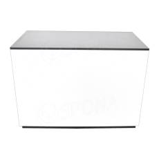 Pult BOX komplet prodejní 122 x 93 x 65 cm, bílé + černé LTD