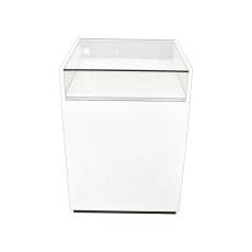 Pult BOX komplet prosklený 62 x 93 x 65 cm, bílé + černé LTD