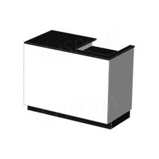 Pult BOX pokladní 122 x 93 x 65 cm, levý