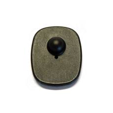 Plastová bezpečnostní etiketa TOP 8,2 MHz, s pinem, 53 x 42 mm, černá, 1 ks