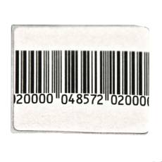 Papírové bezpečnostní etikety s čárovým kódem, 30 x 40 mm, 8,2 MHz, 1000 ks