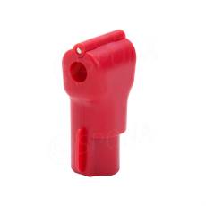 Bezpečnostní zámek SIMPLE k jednoduchým a dvojitým háčkům, červený